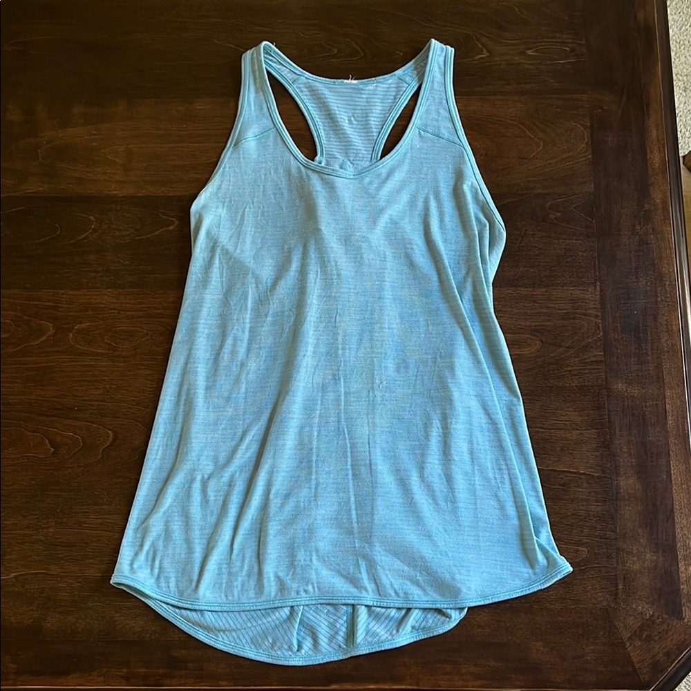 Lululemon Athletica Blue Sleeveless Relaxed Tank Top